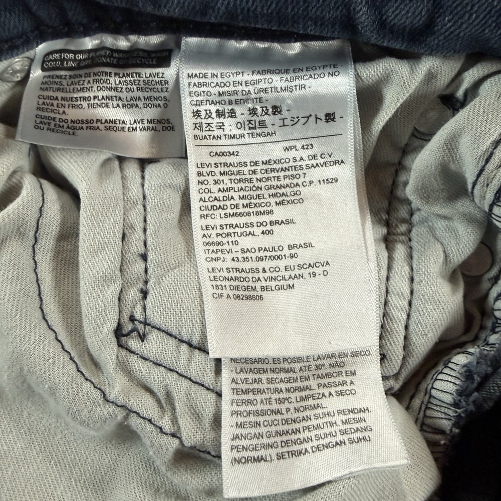Levi's Men's 514 Straight Leg Jeans W33 L32 Blue Denim Mid Rise Classic Fit - Picture 3 of 11